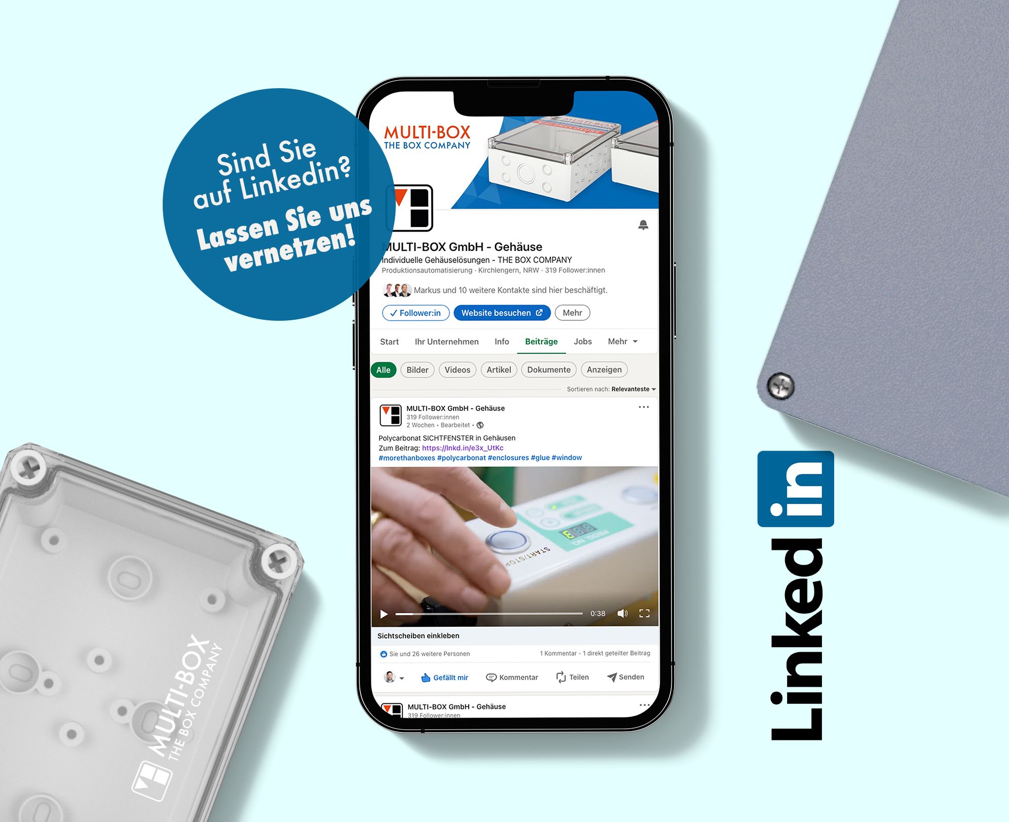 Sind Sie auch auf linkedIn?